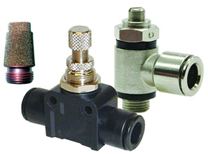 Flow control and shut-off valves